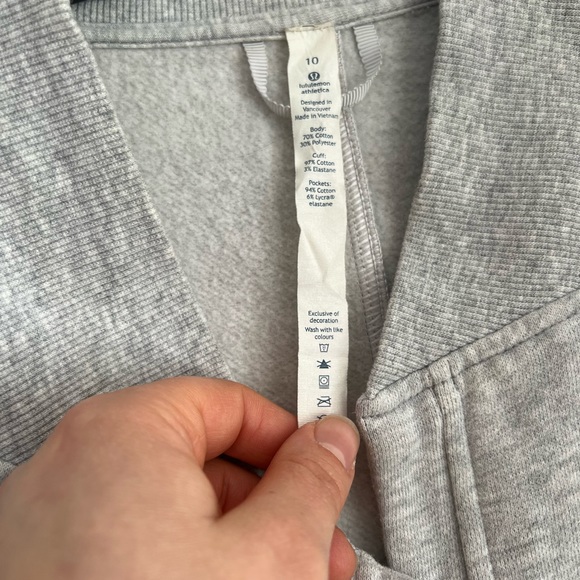 Lululemon thick zip front sweatshirt - Picture 2 of 4